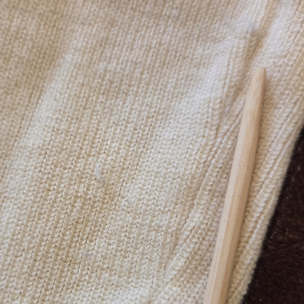 J.Crew Cream Ruffleneck Merino Wool Blend Sweater Large - Picture 6 of 11